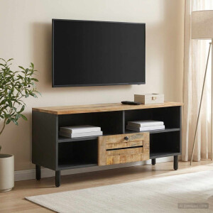vidaXL Opslagkasten Naturel 100 x 33 x 46 cm Massief Mango Hout