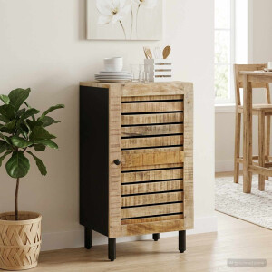 vidaXL Opbergkast Naturel 40 x 33 x 75 cm Massief Mango Hout