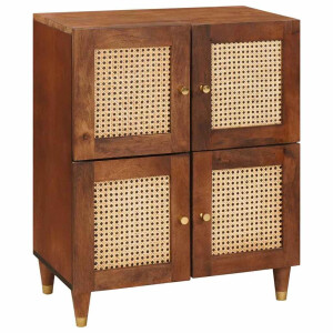 vidaXL Dressoir Bruin 60 x 33,5 x 75 cm Massief Mango Hout