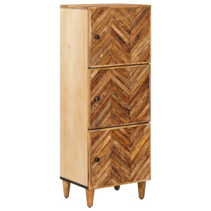 vidaXL Opslagkasten Bruin 40 x 33,5 x 110 cm Massief Mango Hout