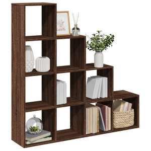 vidaXL Kamerscherm / boekenkast 131,5x29x131,5 cm hout bruin eiken