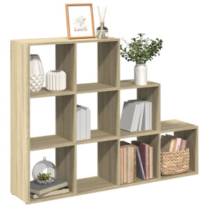 vidaXL Kamerscherm / boekenkast 137,5x29x103,5 cm hout sonoma eiken