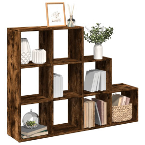 vidaXL Kamerscherm / boekenkast 137,5x29x103,5 cm hout gerookt eiken