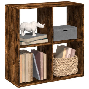 vidaXL Kamerscherm / boekenkast 69,5x29x69,5 cm hout gerookt eiken