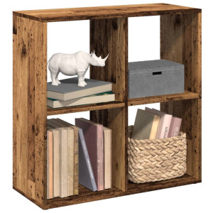 vidaXL Kamerscherm / boekenkast 69,5x29x69,5 cm hout oud houtkleur