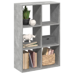 vidaXL Kamerscherm / boekenkast 69,5x29x103,5 cm hout betongrijs