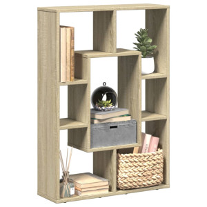vidaXL Boekenkast 63x20x90 cm bewerkt hout sonoma eikenkleurig