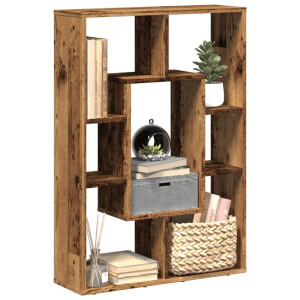 vidaXL Boekenkast 63x20x90 cm bewerkt hout oud houtkleurig