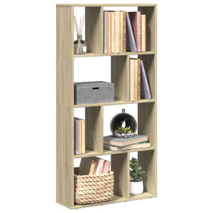 vidaXL Boekenkast 60x20x120,5 cm bewerkt hout sonoma eikenkleurig