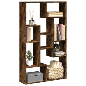 vidaXL Boekenkast 72x20x120,5 cm bewerkt hout gerookt eikenkleurig
