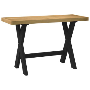 vidaXL Bureau NOAIN X-vormige poten 120x50x75 cm massief hout