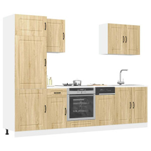 vidaXL 7-delige Keukenkastenset Kalmar bewerkt hout sonoma eikenkleur