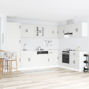 vidaXL Keukenkast met opslag Kalmar Wit 80 x 46 x 81,5 cm Bewerkt hout