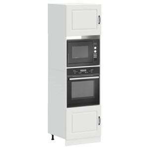 vidaXL Ovenkasten 2 st Kalmar bewerkt hout wit