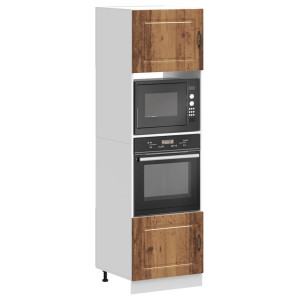 vidaXL Ovenkasten 2 st Kalmar bewerkt hout oud houtkleurig