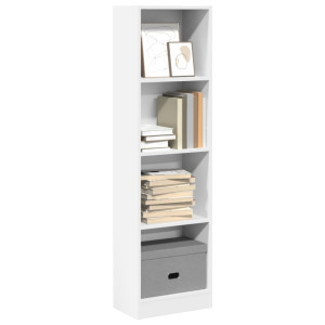 vidaXL Boekenkast 40x24x143 cm bewerkt hout wit