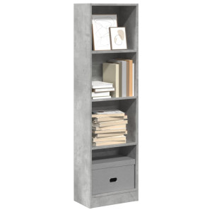 vidaXL Boekenkast 40x24x143 cm bewerkt hout betongrijs