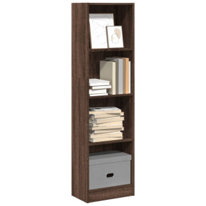vidaXL Boekenkast 40x24x143 cm bewerkt hout bruin eikenkleurig