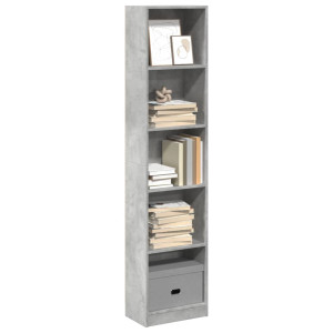 vidaXL Boekenkast 40x24x176 cm bewerkt hout betongrijs