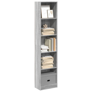 vidaXL Boekenkast 40x24x176 cm bewerkt hout grijs sonoma eikenkleurig