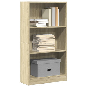 vidaXL Boekenkast 60x24x109 cm bewerkt hout sonoma eikenkleurig