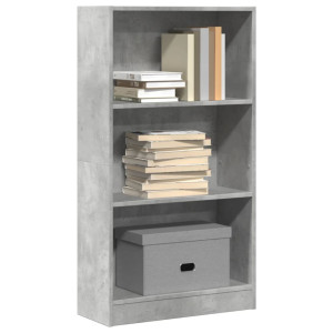 vidaXL Boekenkast 60x24x109 cm bewerkt hout betongrijs