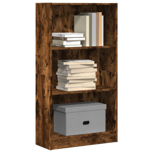 vidaXL Boekenkast 60x24x109 cm bewerkt hout gerookt eikenkleurig
