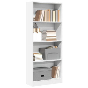 vidaXL Boekenkast 60x24x143 cm bewerkt hout wit