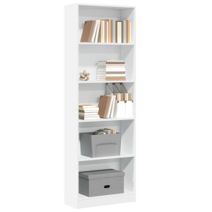 vidaXL Boekenkast 60x24x176 cm bewerkt hout wit