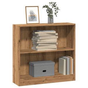 vidaXL Boekenkast 80x24x76 cm bewerkt hout artisanaal eikenkleurig