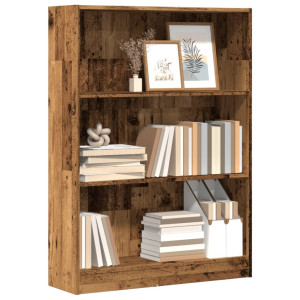 vidaXL Boekenkast 80x24x109 cm bewerkt hout oud houtkleurig