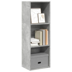 vidaXL Boekenkast 40x30x114 cm bewerkt hout betongrijs