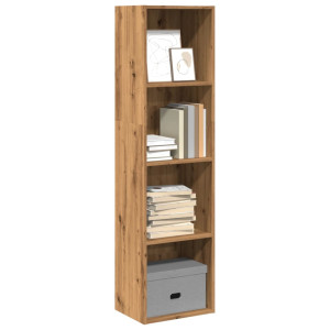 vidaXL Boekenkast 40x30x152 cm bewerkt hout artisanaal eikenkleurig