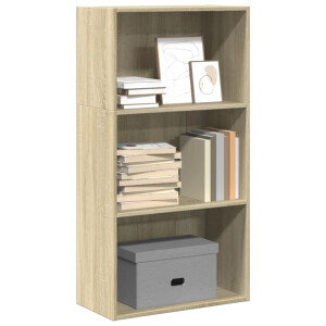 vidaXL Boekenkast 60x30x114 cm bewerkt hout sonoma eikenkleurig