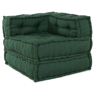 vidaXL Modulair Sofabet 2 pcs Groen 140 x 70 x 56 cm Stof