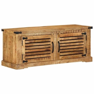 vidaXL Schoenenkast Bruin 110 x 38 x 45 cm Massief Mango Hout