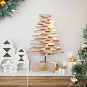 vidaXL Kerstdecoratie kerstboom 60 cm massief grenenhout