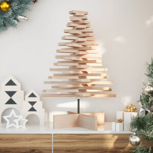 vidaXL Kerstdecoratie kerstboom 80 cm massief grenenhout