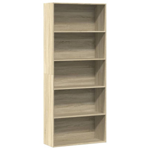 vidaXL Boekenkast 80x30x189 cm bewerkt hout sonoma eikenkleurig