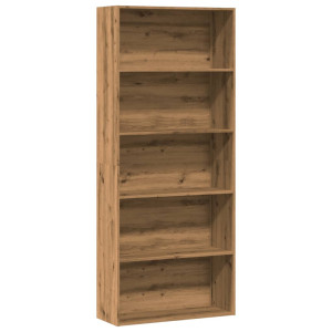 vidaXL Boekenkast 80x30x189 cm bewerkt hout artisanaal eikenkleur