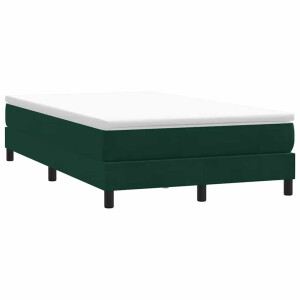 vidaXL Boxspring zonder matras fluweel donkergroen 120x210 cm