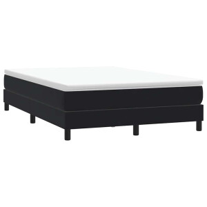 vidaXL Boxspring zonder matras fluweel zwart 160x210 cm