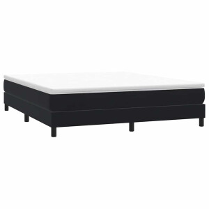 vidaXL Boxspring zonder matras fluweel zwart 180x210 cm