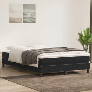 vidaXL Bed boxspring zonder matras 160x220 cm fluweel zwart