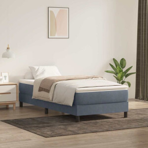 vidaXL Boxspring met matras fluweel donkergrijs 80x220 cm