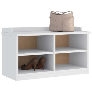 vidaXL Gangbankje SANDNES wit 87x40x50 cm massief grenenhout