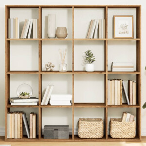 vidaXL Boekenkast 102x29x143 cm bewerkt hout artisanaal eikenkleur