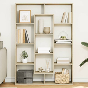 vidaXL Boekenkast 102x29x143 cm bewerkt hout sonoma eikenkleurig