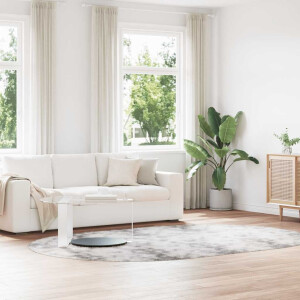 vidaXL Hoogpolig vloerkleed NAVARRA 300x200 cm polyester zilvergrijs