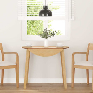 vidaXL Eettafel massief hout naturel rubber